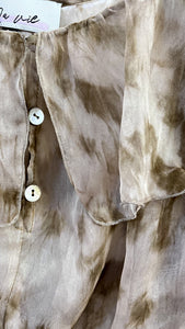 CAMICIA TYE-DYE 100% CHIFFON DI SETA