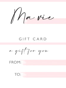 GIFT CARD MA VIE